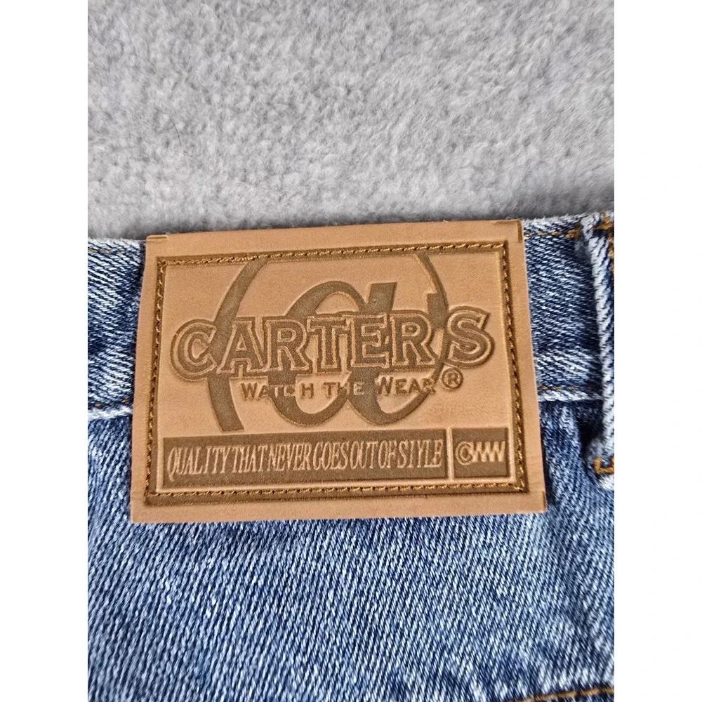 Vintage 90s‎ Carters Kids Size 10 Carpenter Jeans 24x25 Denim Wide Leg Baggy Y2K